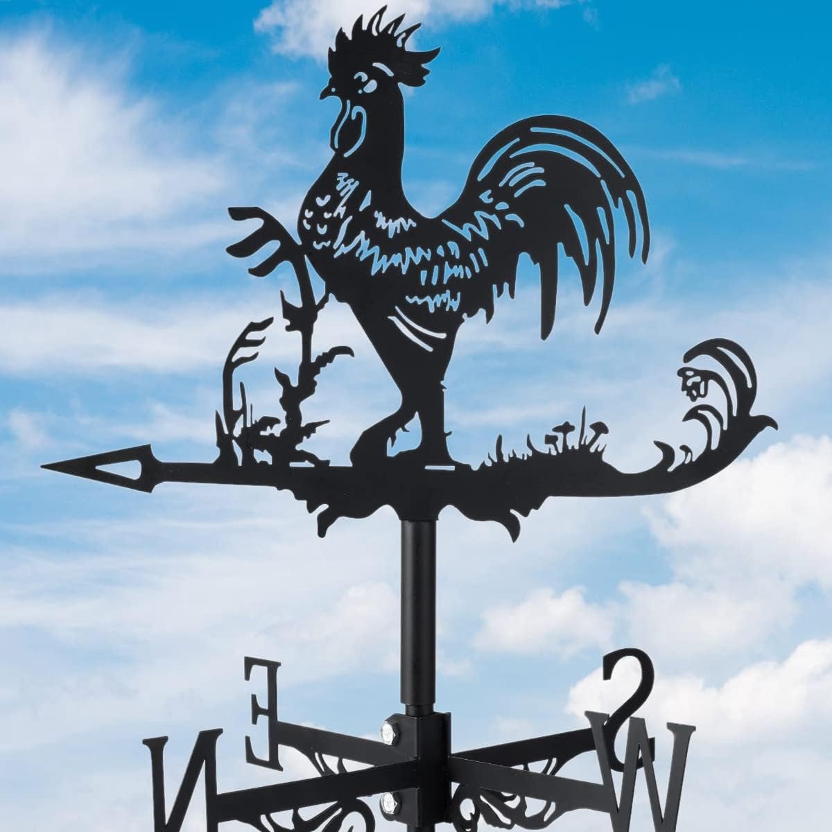 Rooster Weerhaan van Roestvrij Staal voor Tuin en Erf