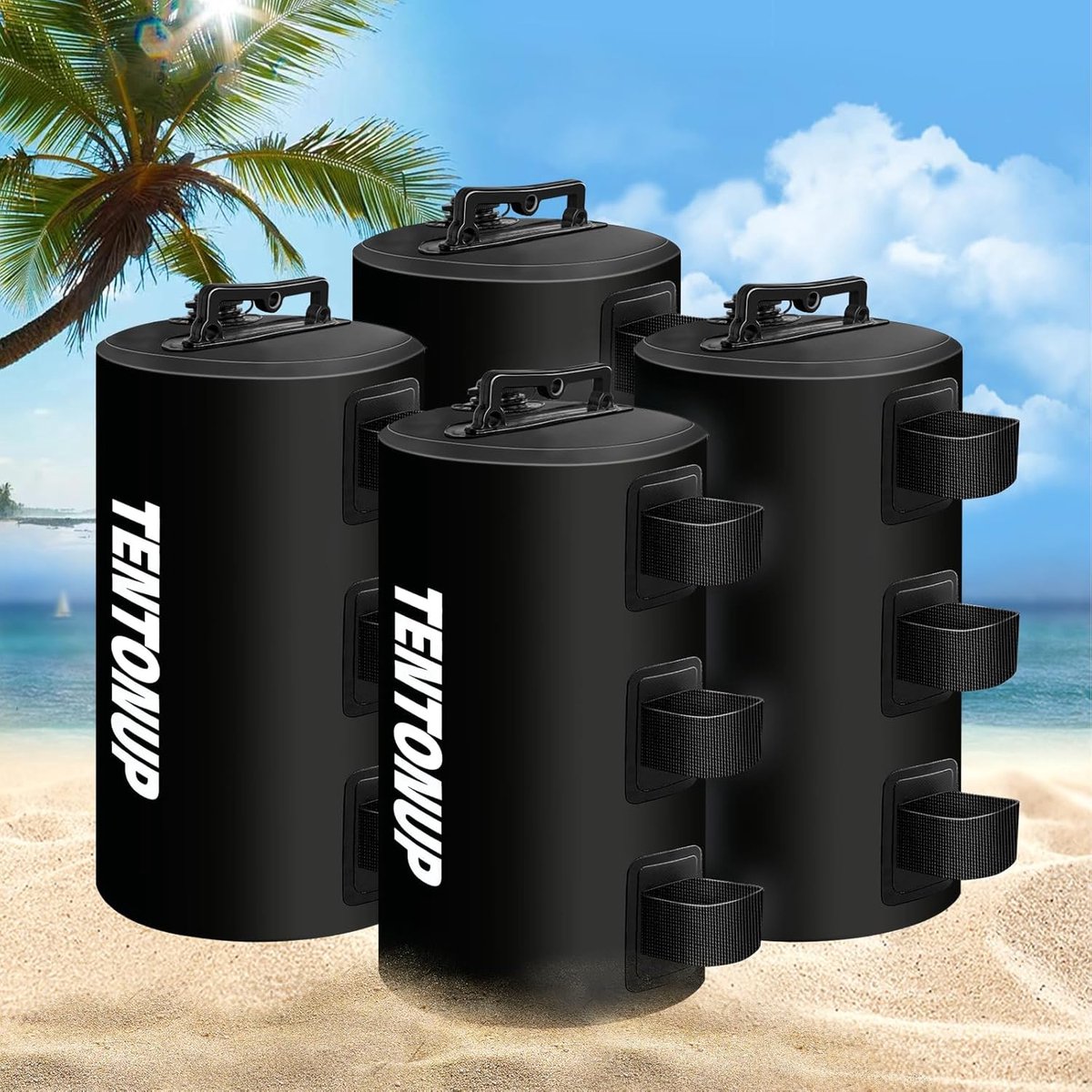 Set van 4 Watergewichten voor Partytent en Afdak - 34kg Gewicht voor Stevigheid