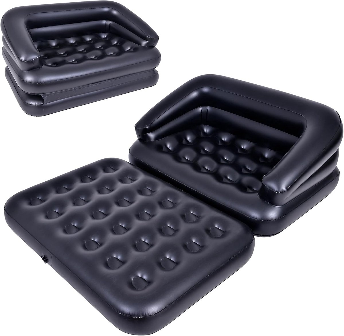 Luchtbed Opblaasbare Slaapbank 5-in-1 Comfortabel en Veelzijdig