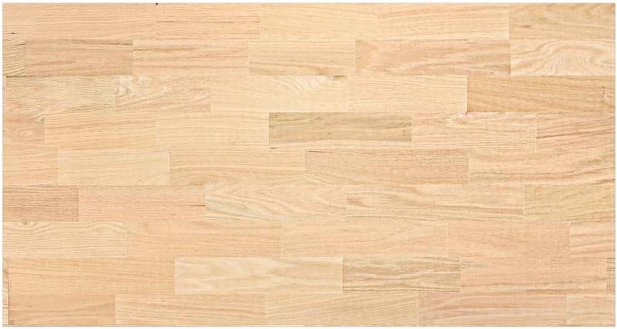 Houten Werkblad - Keukenblad Massief - Keuken Werkplek - Massief Eikenhout - 120x63.5 cm - Natuurlijk