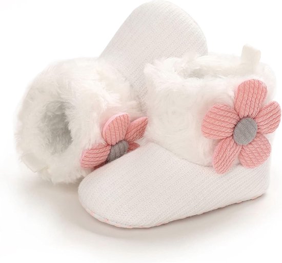Warme Baby Booties met Antislipzool - Zachte Winterslofjes voor Peuters en Newborns — afbeelding 3