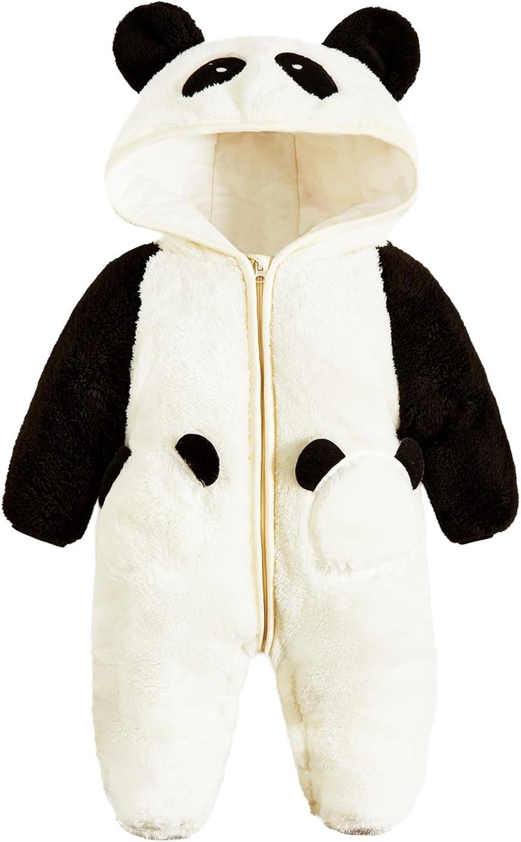 Warm Fleece Sneeuwpak voor Baby Jongens en Meisjes 0-12 Maanden