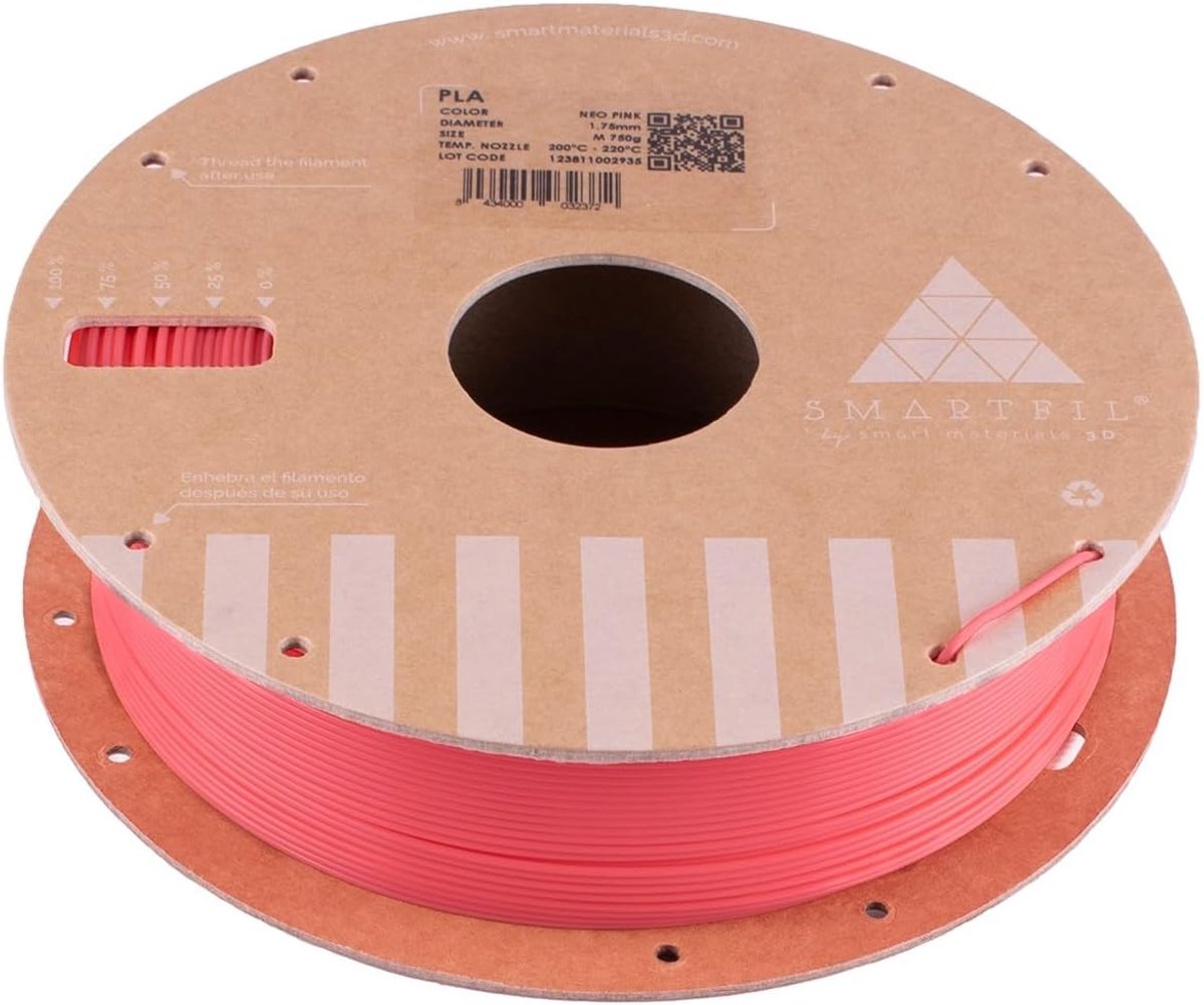 3D Print Filament - PLA Materiaal - Hoge Printbaarheid - Standaard Kwaliteit - 750g 1.75mm - Neo Roze