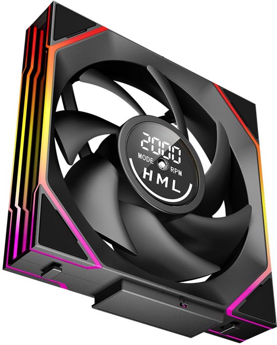 PC Ventilator - Koeler - Computer Koeling - Daisy Chain - 140MM - Zwart