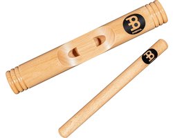Houten Claves - Percussie Stokken - Muziek Maken - Gemaakt van Hardhout - 30 cm Lengte - Natuurlijk Hout