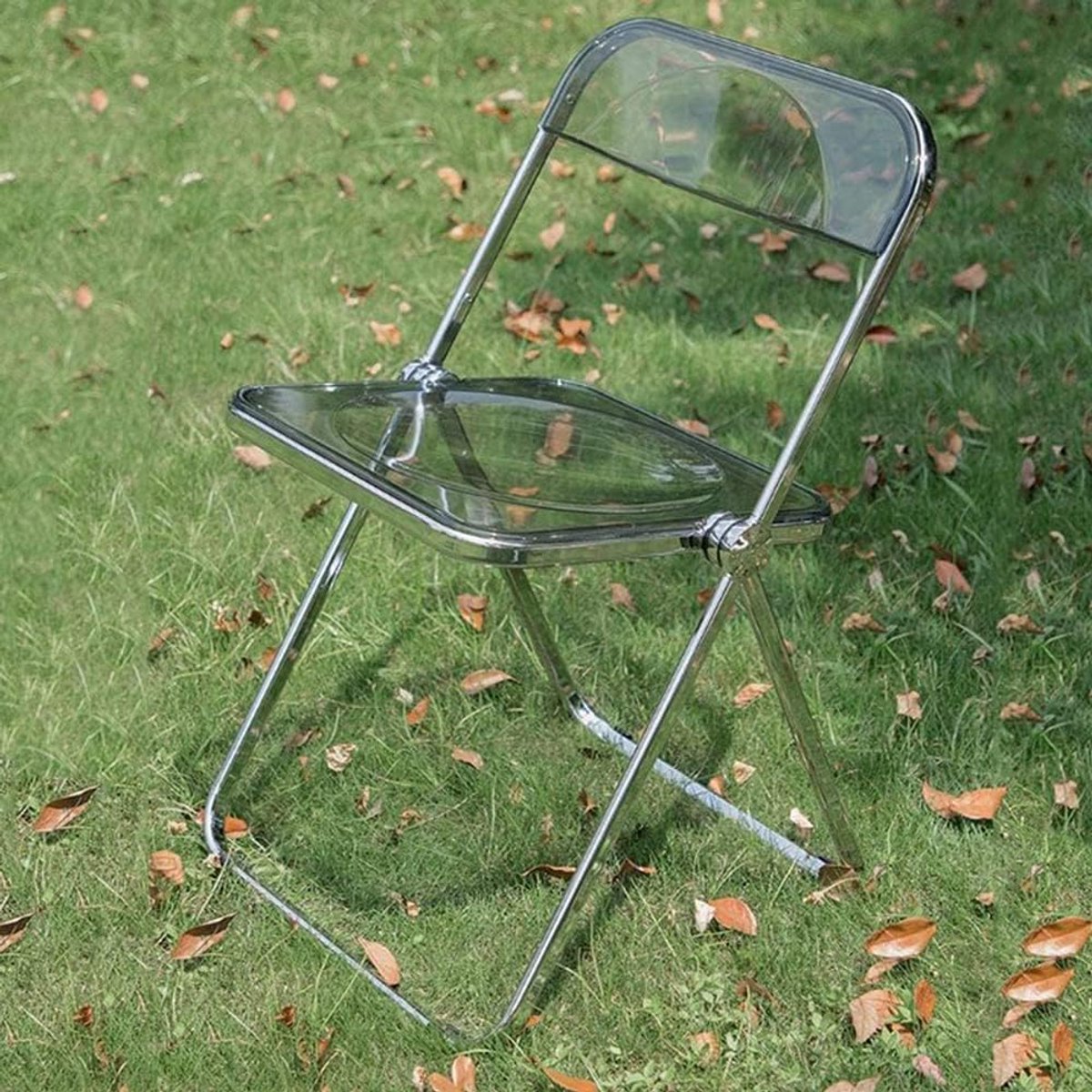 Transparante Klapstoel Acryl - Sterk Metalen Frame voor Banket, Conferentie en Feest