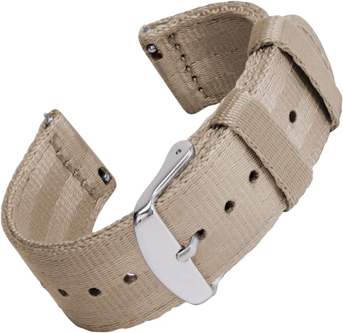 Nylon Horlogebandjes met Streekechte Sluiting en Militaire Stijl