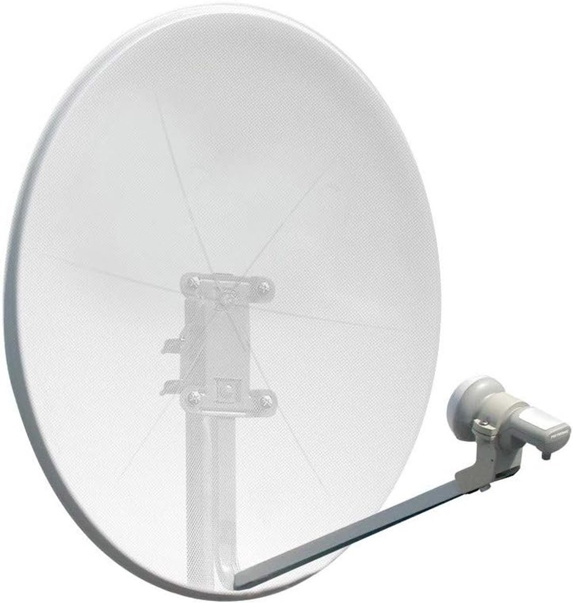 TV Antenne - Satellietschotel - Signaal Ontvangen - Universele LNB - 60 cm Lengte - Wit