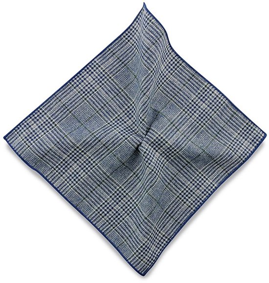 Sir Redman - Pochets - pochet Maher Tweed - bleu / vert / gris / blanc