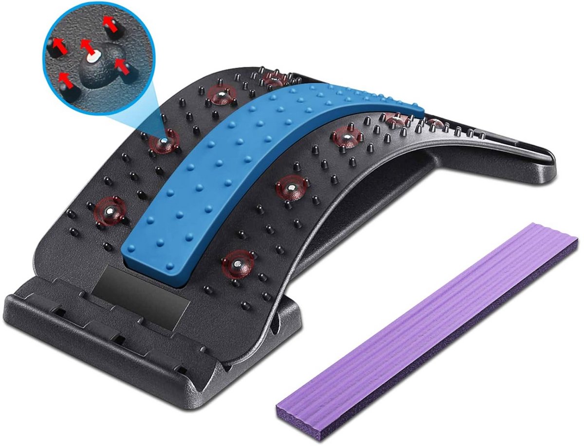 Instelbare Rugstretcher voor Houdingcorrectie en Rugpijn Verlichting met Massagepunten