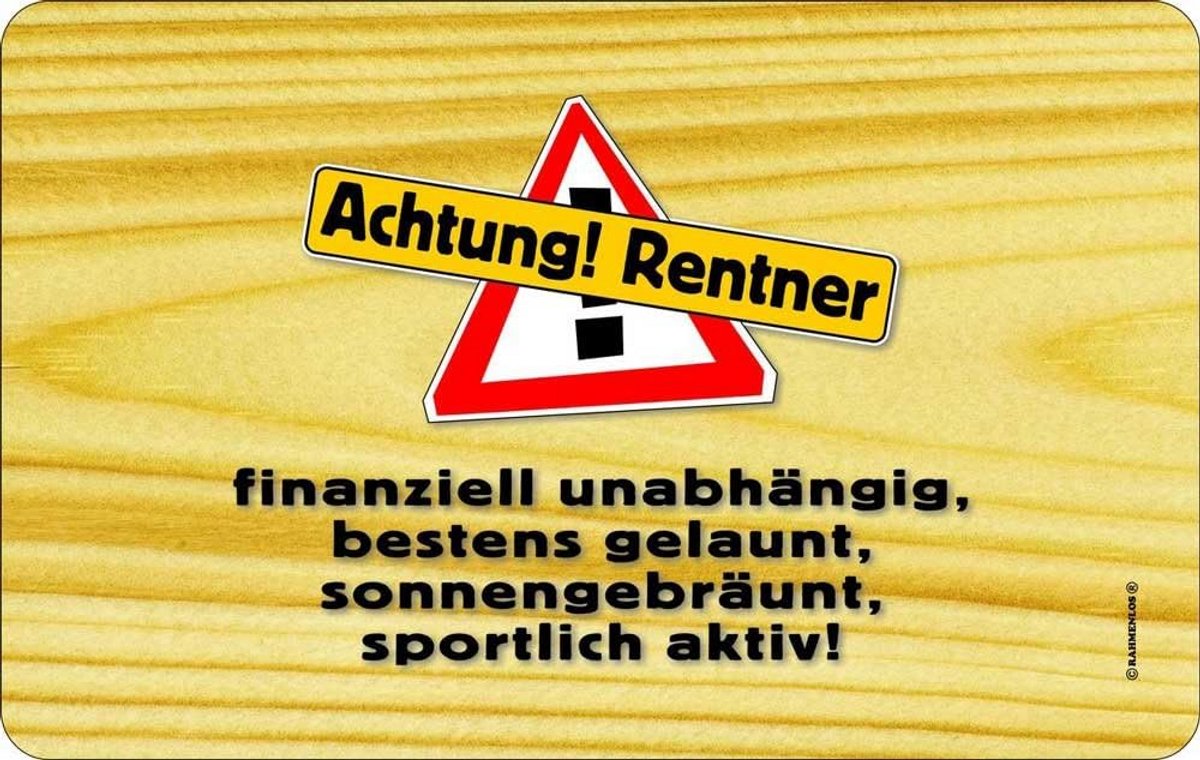 Onderscheiding voor Gepensioneerden - Leuk Ontbijtplankje