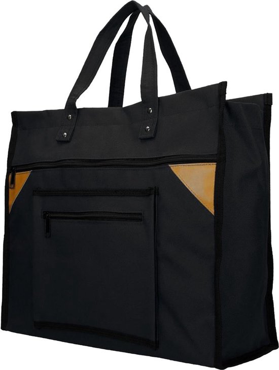 Sac à provisions robuste Basic - Large - Noir - Sac à provisions Canvas