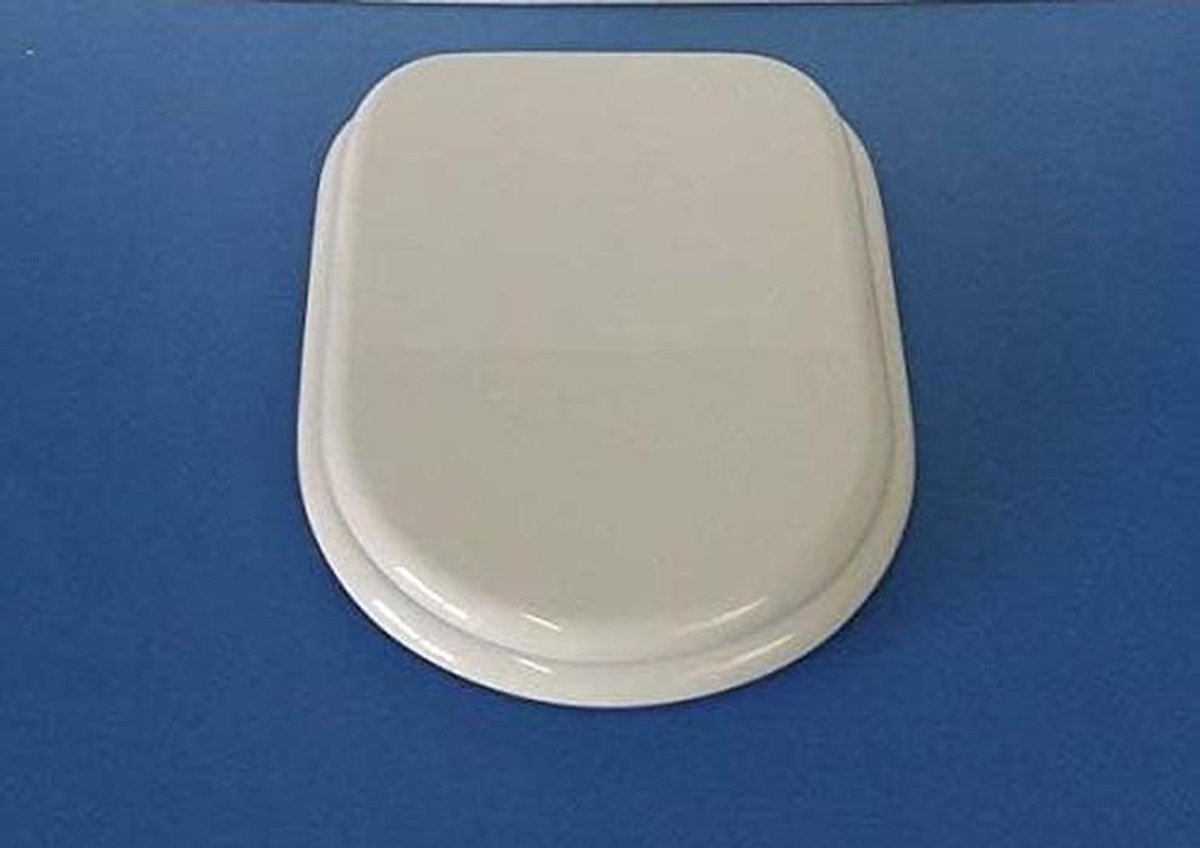 Luxe Houten WC-bril met Polyester Coating - Wit - Duurzaam & Waterdicht