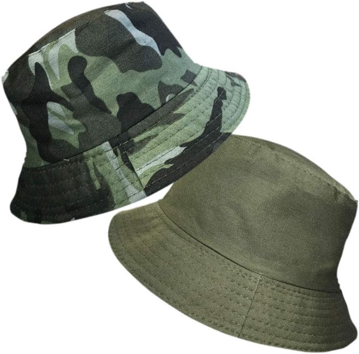 Omkeerbare Jongens Zonnehoed UPF 50+ Katoen Bucket Hat voor Zomer en Strand