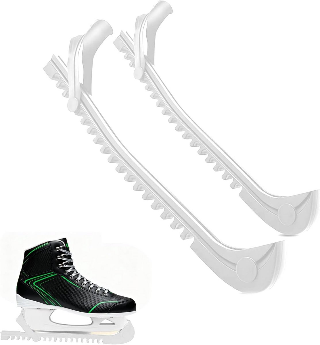 Verstelbare Schaatsbeschermers (2 stuks) voor Kunstschaatsen en IJshockeyschaatsen – Bescherming voor Kinderen en Volwassenen