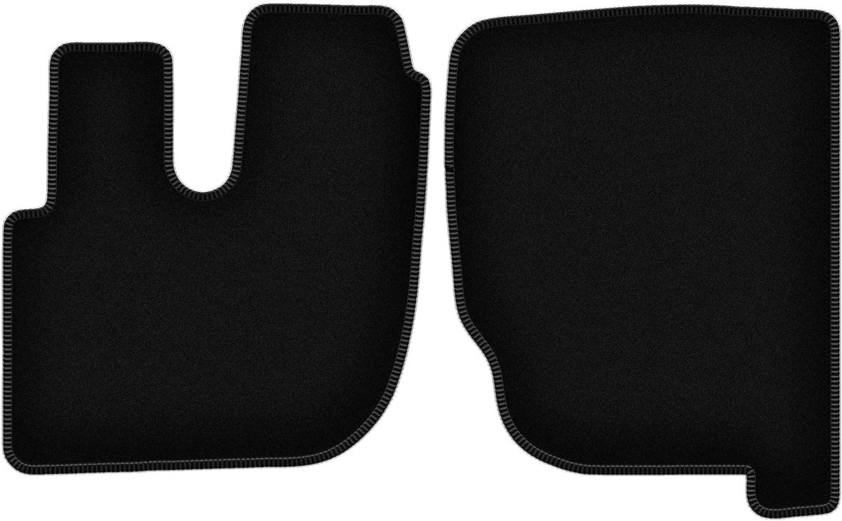 Wielganizator WLG-BASIC Serie - Velours Vloermatten - Renault Premium - Zwart