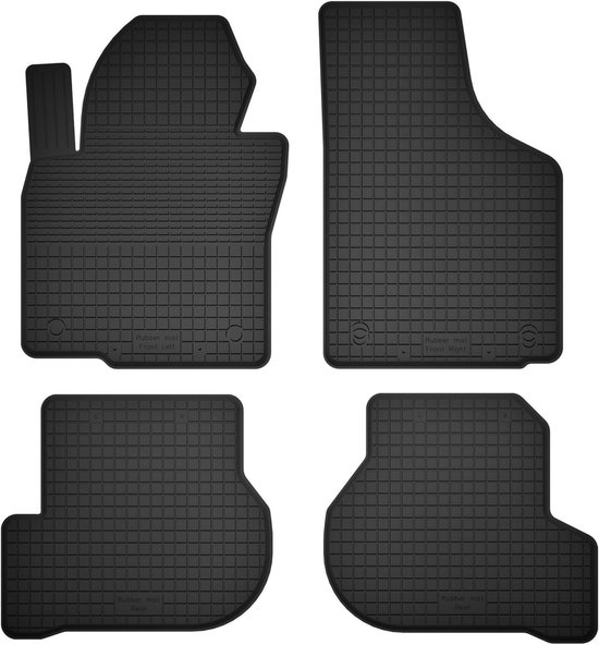 Recambo Alfombrillas de goma 3D compatibles con Seat Altea/Altea XL 5P | 2004 2015 | Alfombrillas de goma para coche | ajuste perfecto | con borde | negro