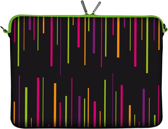 Pedea Laptophoes 15 Inch | Neopreen Hoes Waterafstotend En Schokabsorberend | Zwarte Laptopbescherming Met Rits | Voor Veilig Opbergen In Tas Of Rugzak
