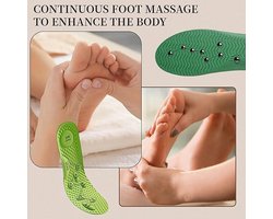Acupressuur inlegzolen, magnetische inlegzolen, afneembare inlegzolen, orthopedische schoeninlegzolen, acupunctuur inlegzolen om af te vallen, voor pijnlijke voeten, met magnetische