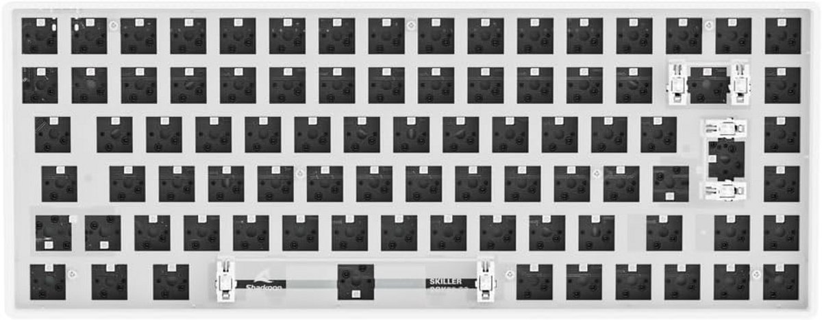 Compact Mechanisch Toetsenbord Barebone - Wit (Zonder Switches en Keycaps)