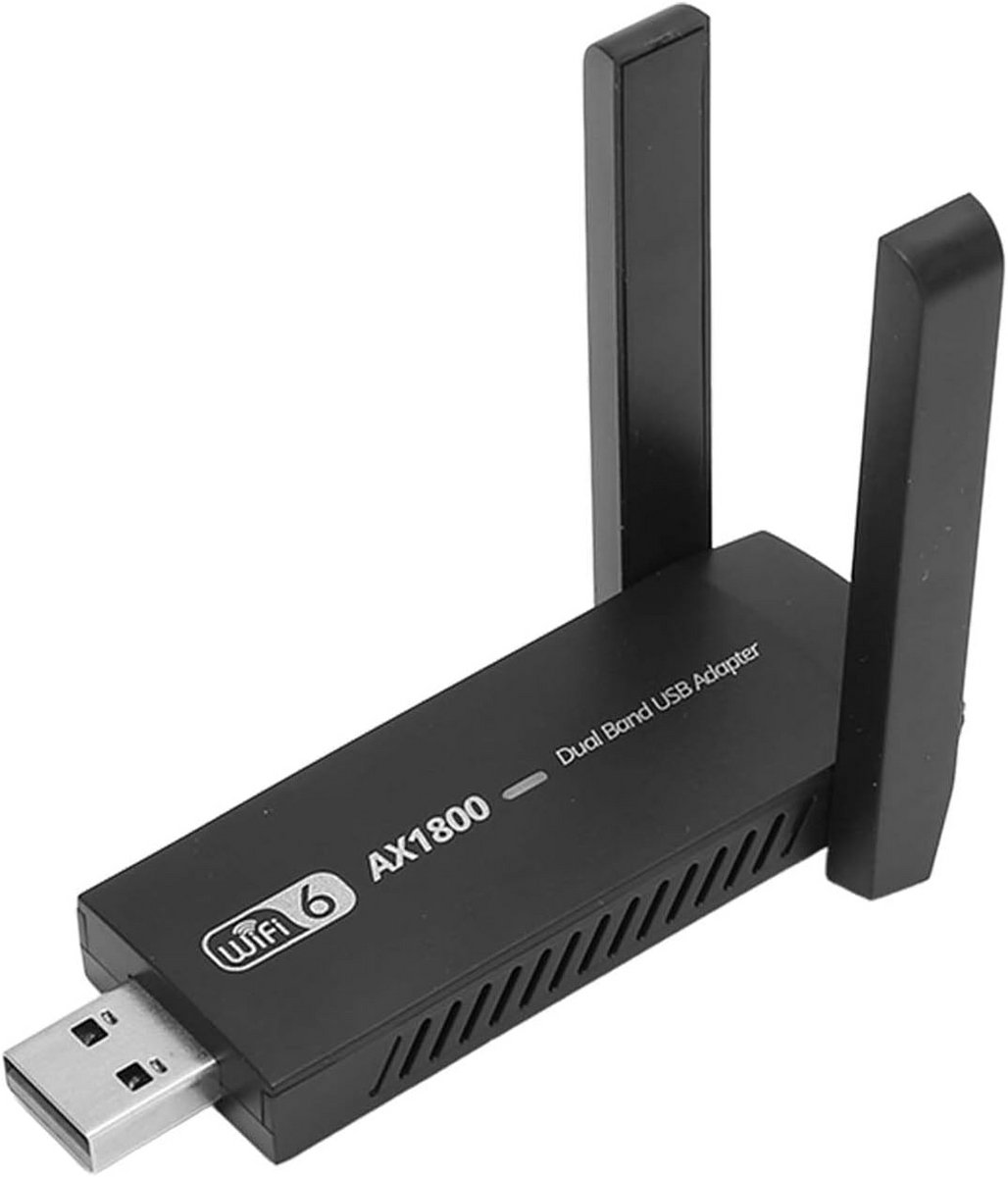 USB WiFi 6 Adapter 1800Mbps Dual Band Extender voor PC en Laptop