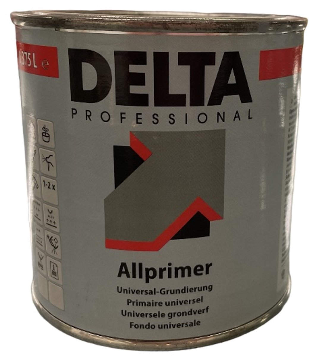 Südwest Delta Allprimer - Veelzijdige universele matte grondlaag op solventbasis - 0.75 L - Wit