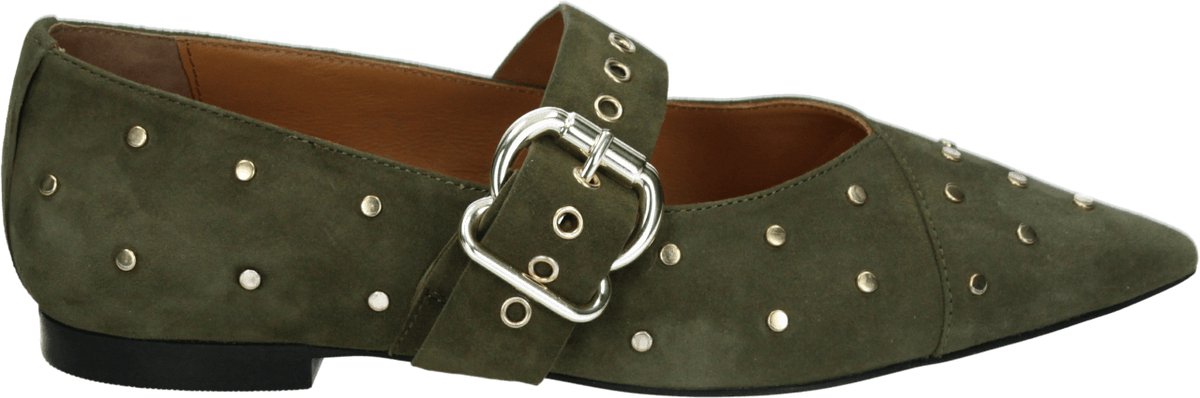 copenhagen shoes - BE SURE CS8429 - Ballerinaschoenen - Kleur: Groen - Maat: 39