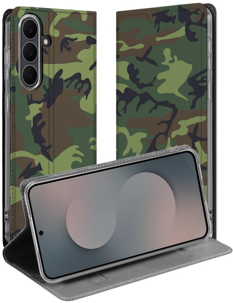 Samsung Galaxy S25FE Bookcase Army Dark