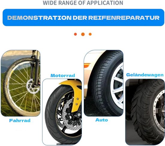 24x Bandenreparatiesets voor Auto en Vrachtwagen - Rubberen Schimmelpluggen — afbeelding 4