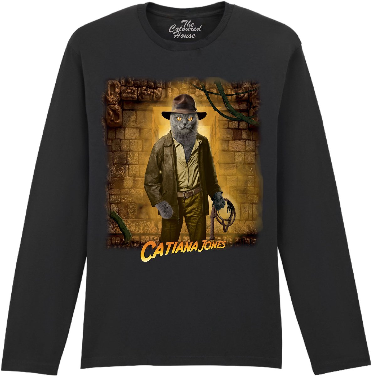 Indiana Jones Catiana Jones The Coloured House Longsleeve T-shirt 3XL