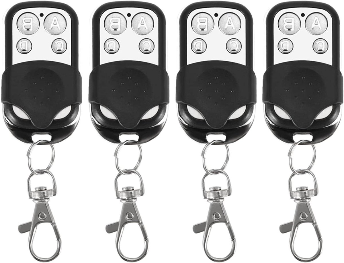 Afstandsbediening Sleutelhanger Set - Universeel, Draadloos, Auto, Garage, Poort, 433.92 Mhz