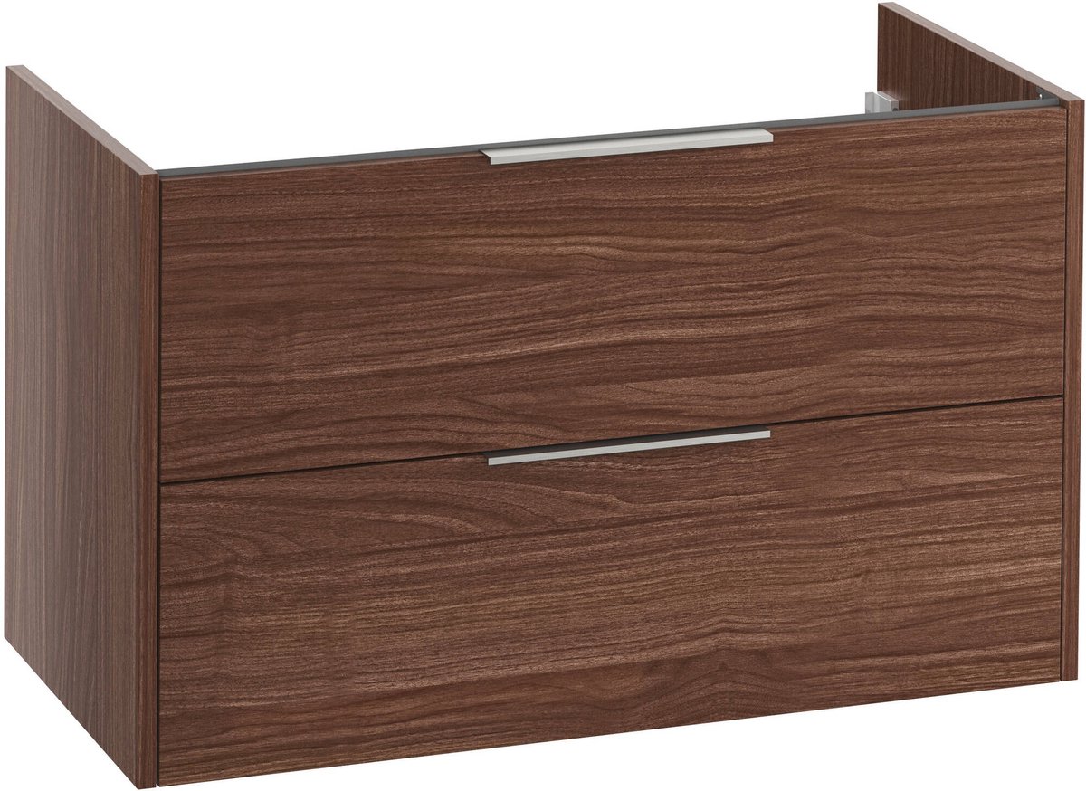 Saqu Lima wastafelonderkast excl. greep 100x50,5x60cm kast noten urban
