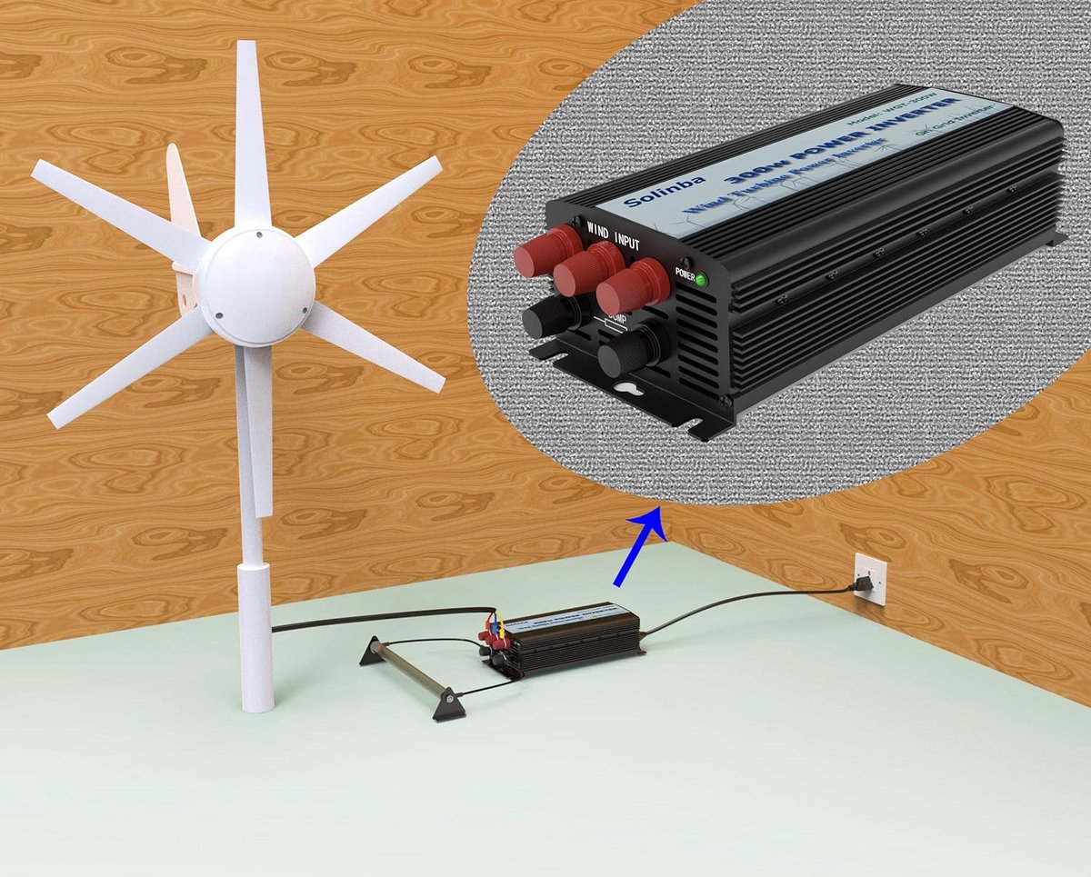 Zuivere Sinus Netgekoppelde Omvormer 300W voor Windturbines DC12-30V naar 220V AC