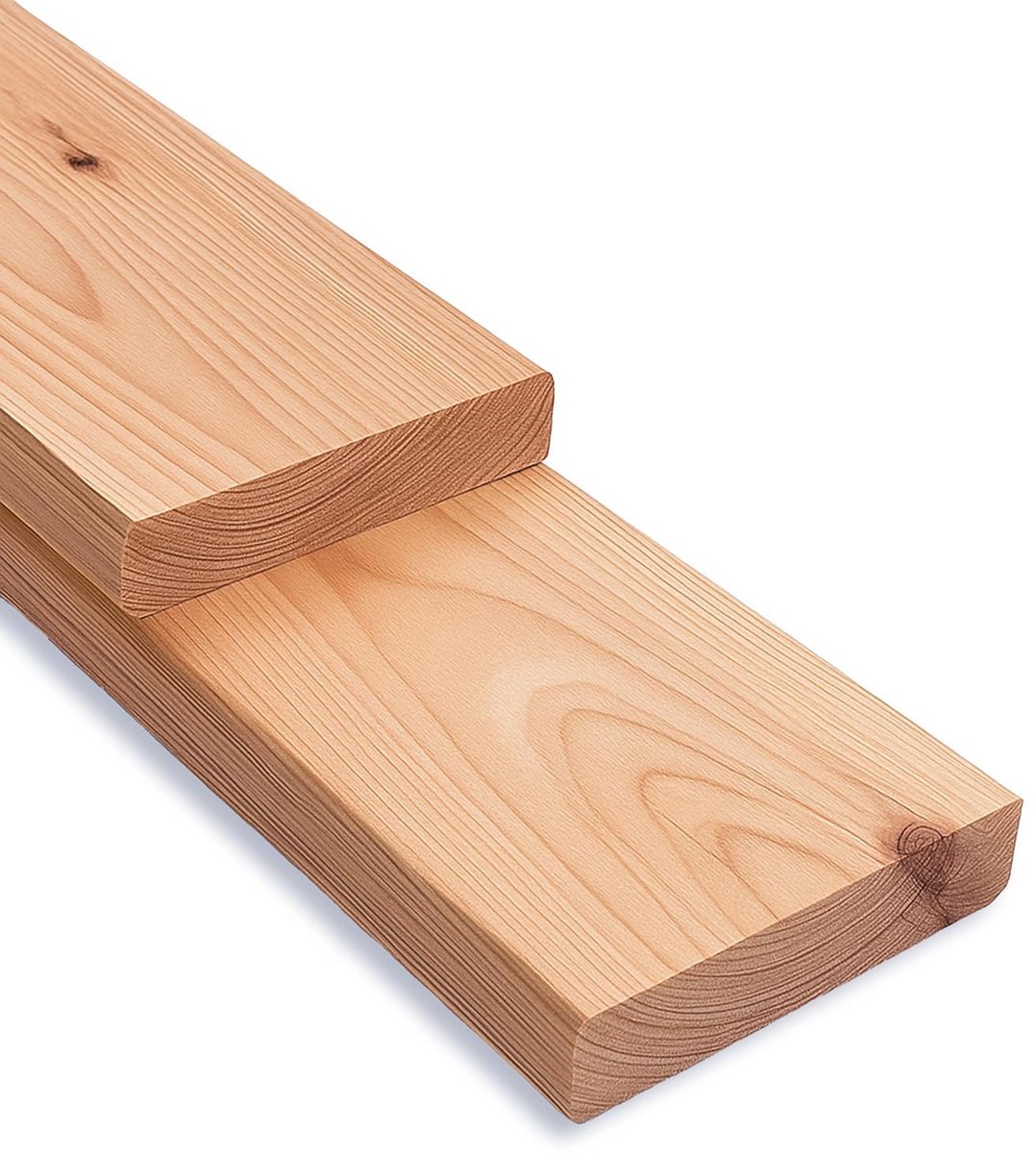 Siberisch Larikshouten Schuttingplanken 20x95mm Hoogte 130cm Duurzaam Hout