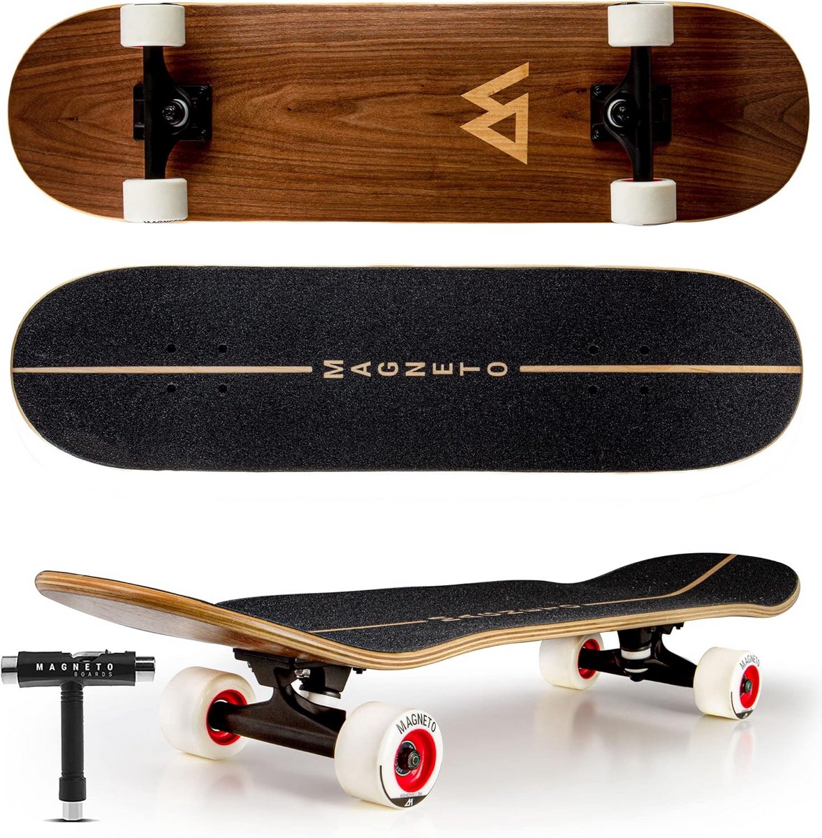 Compleet Skateboard 78,7 cm - 7-laags Canadees Esdoorn - Allround Trick & Cruising Board