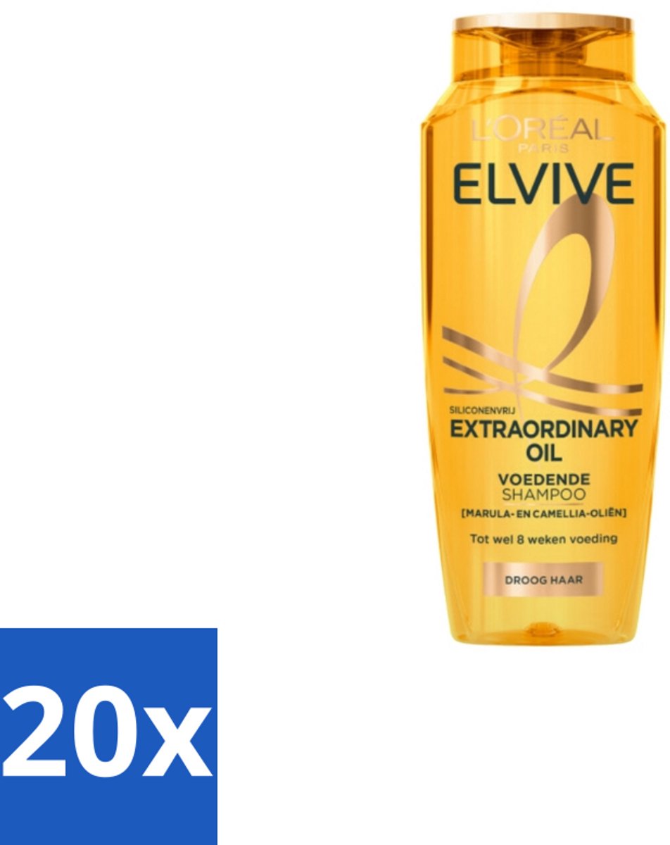 L'Oréal Elvive Extraordinary Oil Shampoo 250 ml - Bulkverpakking - 20 stuks