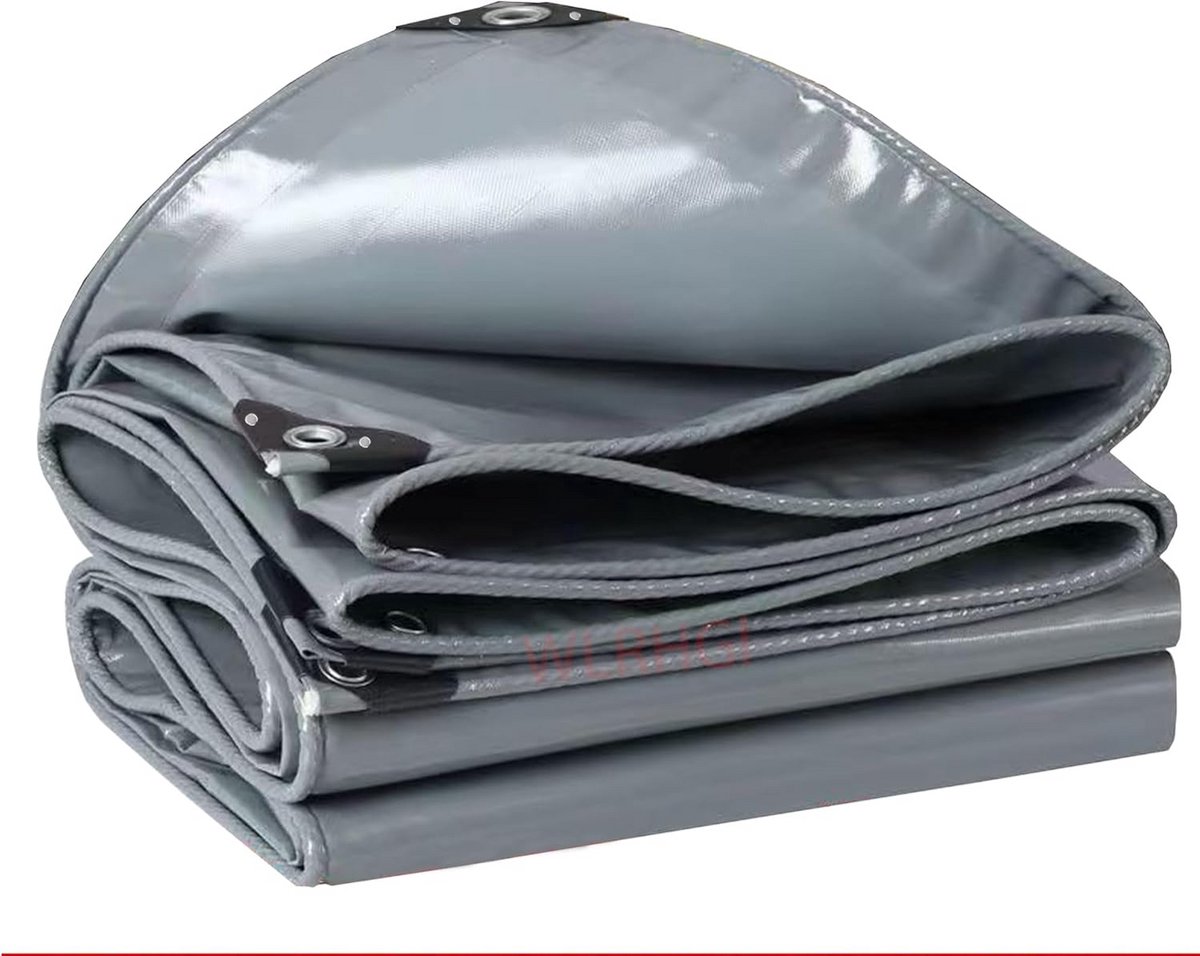Zwaar Waterdicht Zeildoek 0.5 x 16m - Tarp voor Camping, Caravan, Boot & Buitenmeubilair - Grijs