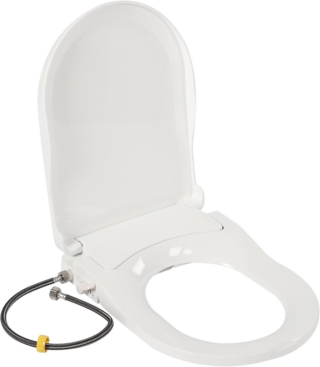 D-vormige Toiletbril met Geïntegreerde Bidetfunctie, Zelfreinigend