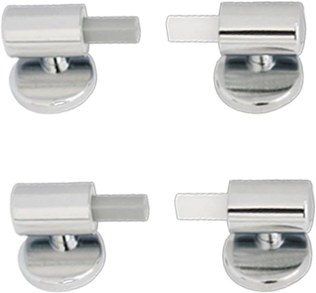 Set Scharnieren voor Toiletbril met Softclose, Universele Vervangingsscharnieren WC Zitting