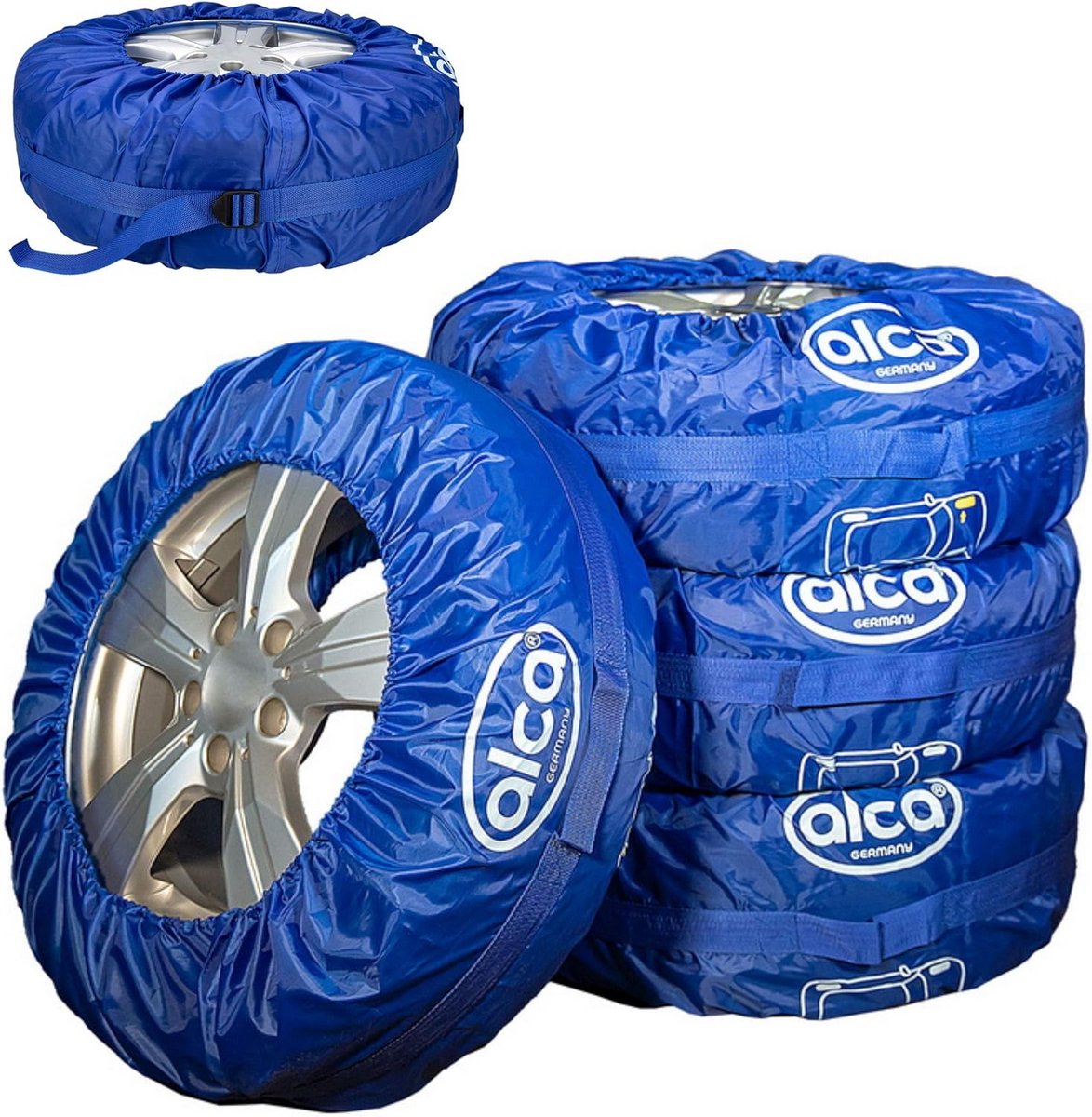 Set van 4 Universele Band- en Velghoezen voor Opslag en Transport (13-18 Inch)