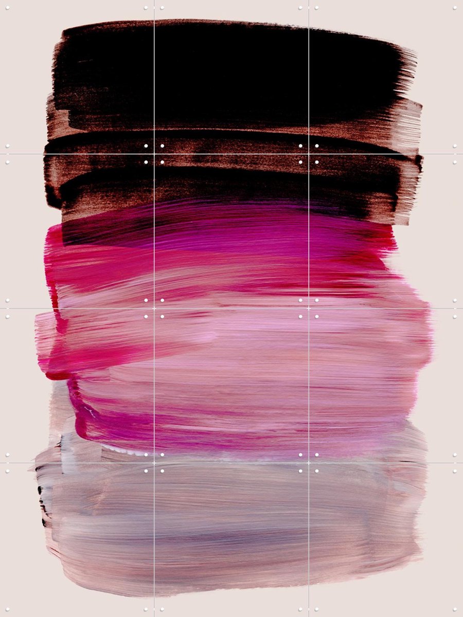 IXXI Abstract Brush Strokes 184, Mareike Böhmer - 60 x 80 cm - Gratis ophangtool - Grote wanddecoratie en posters - Minimalisme, Abstract