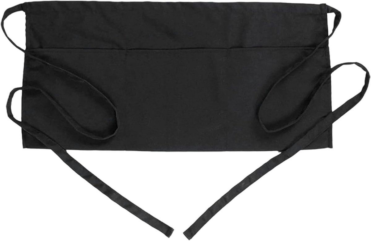 Taille Schort - Oberkiel Keukenschort - Bakken Serveren - Verstelbaar Zakken - 59x30cm