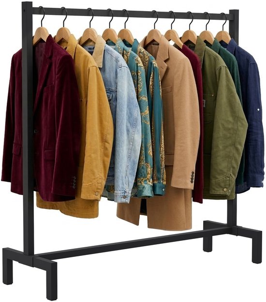 CLP Melva Portant - Dressboy - Tringle - 120x38x120 - Zwart