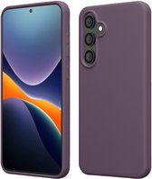 Coque kwmobile compatible avec Samsung Galaxy S24 FE - Coque avec revêtement en silicone - Coque smartphone couleur Pale Iris