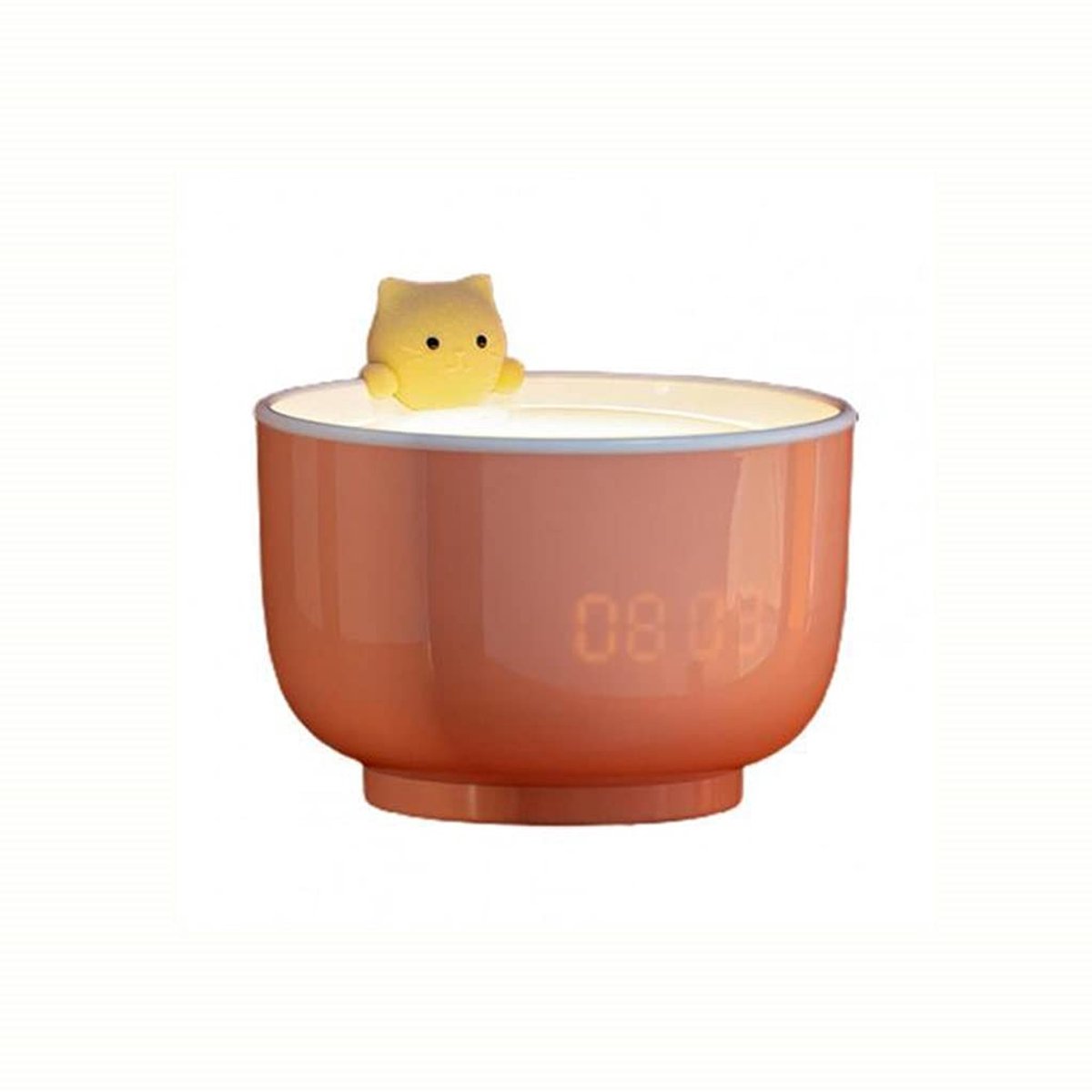 longziming -Digitale Wekker met Nachtlampje Kat – Oplaadbare Kinderwekker – Stille Wekker met USB-Opladen – Nachtlamp voor Slaapkamer en Kinderkamer