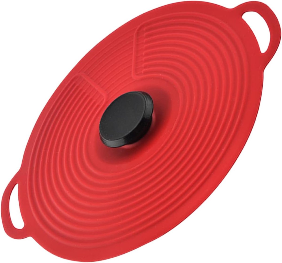Magnetron Deksel - Siliconen Deksel - Voedsel Beschermen - Lekvrij Universeel - 24x20.4cm - Rood
