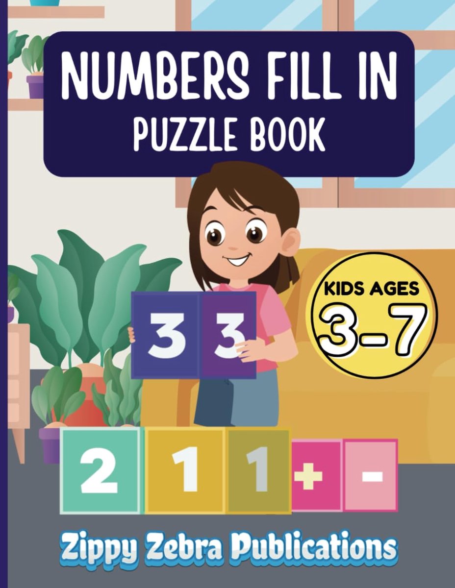 Puzzelboek Cijfers - Educatieve Activiteiten - Leren Tellen - Veelzijdige Opdrachten - 21.59 x 27.94 cm