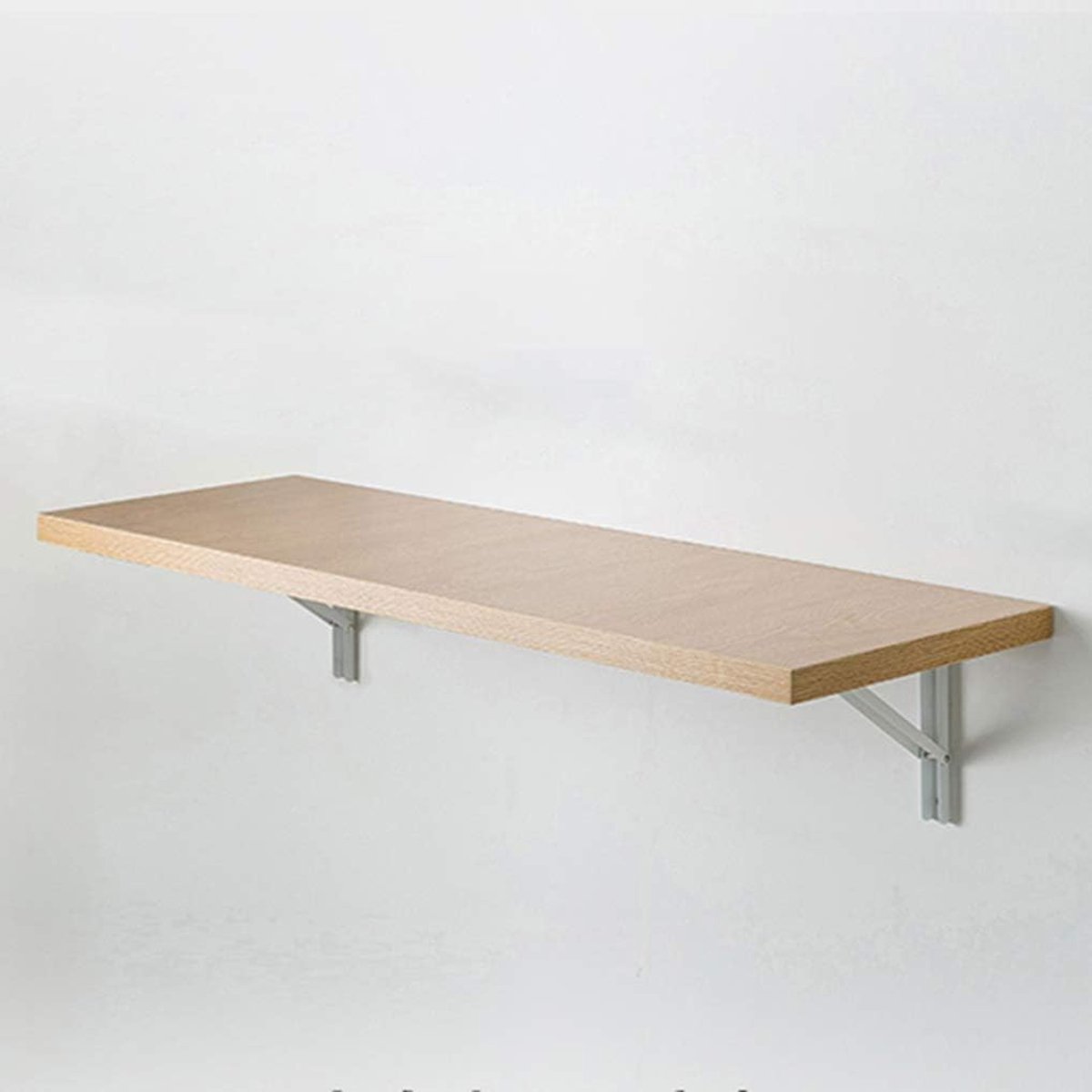 Wandtafel Opklapbaar - Opvouwbare Tafel - Keuken Werkblad - Ruimtebesparend Ontwerp - 40x80 cm - Houtkleur