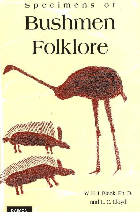 Specimens of Bushman Folklore - cover