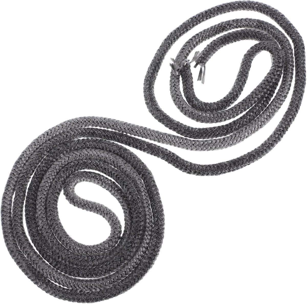 Brandwerende Pakking - Glasvezel Touw - Kachel Afdichting - Grafiet Geïmpregneerd - 6 Mm X 22 M - Grijs